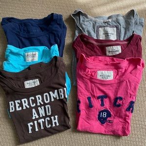 6 women’s Abercrombie and Fitch short sleeve t’s